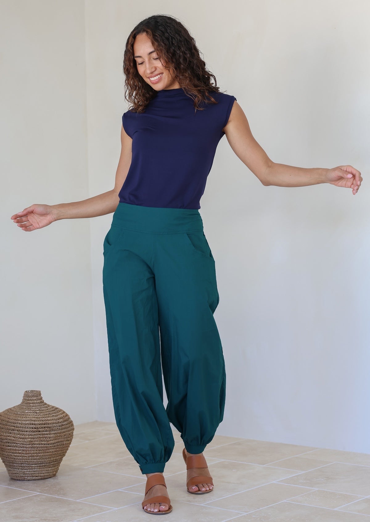 Acapulco Pants Deep Lagoon