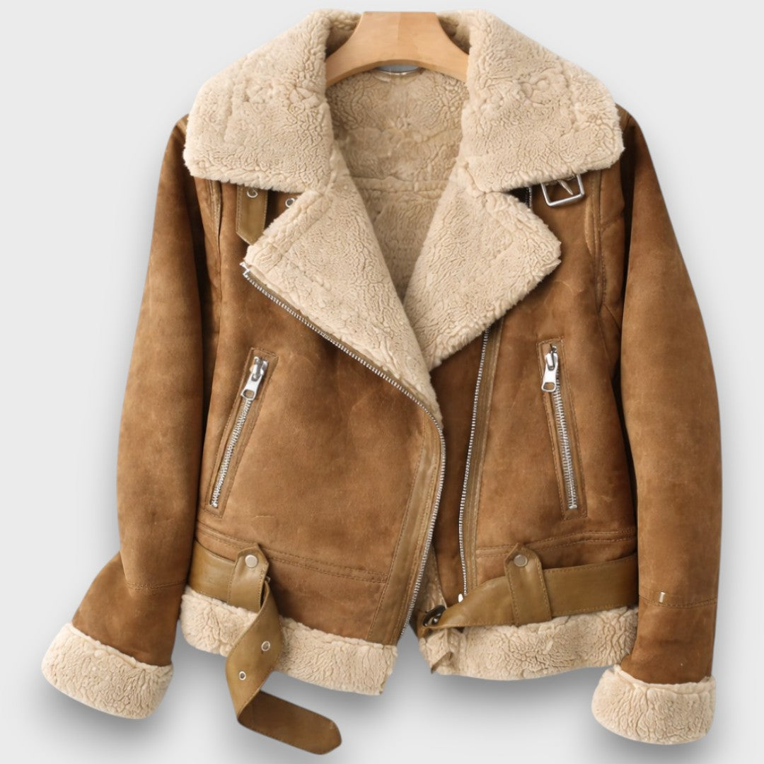 Aurora – Shearling Aviator Jacket