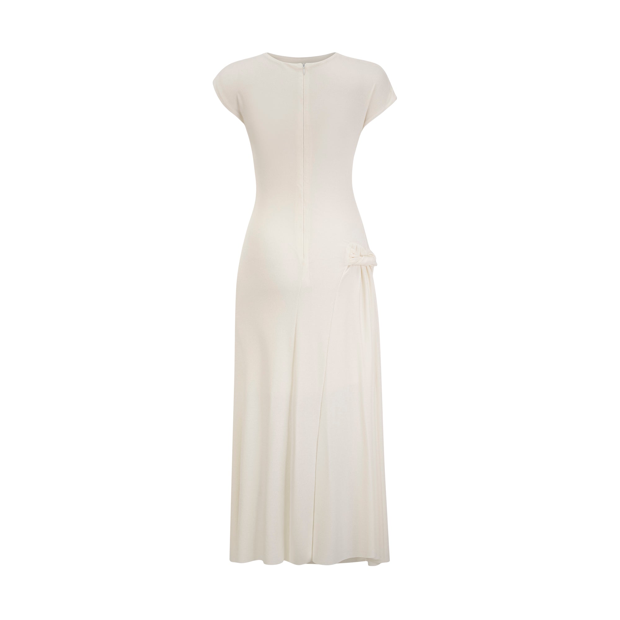 Lanetta jersey-knit draped maxi dress