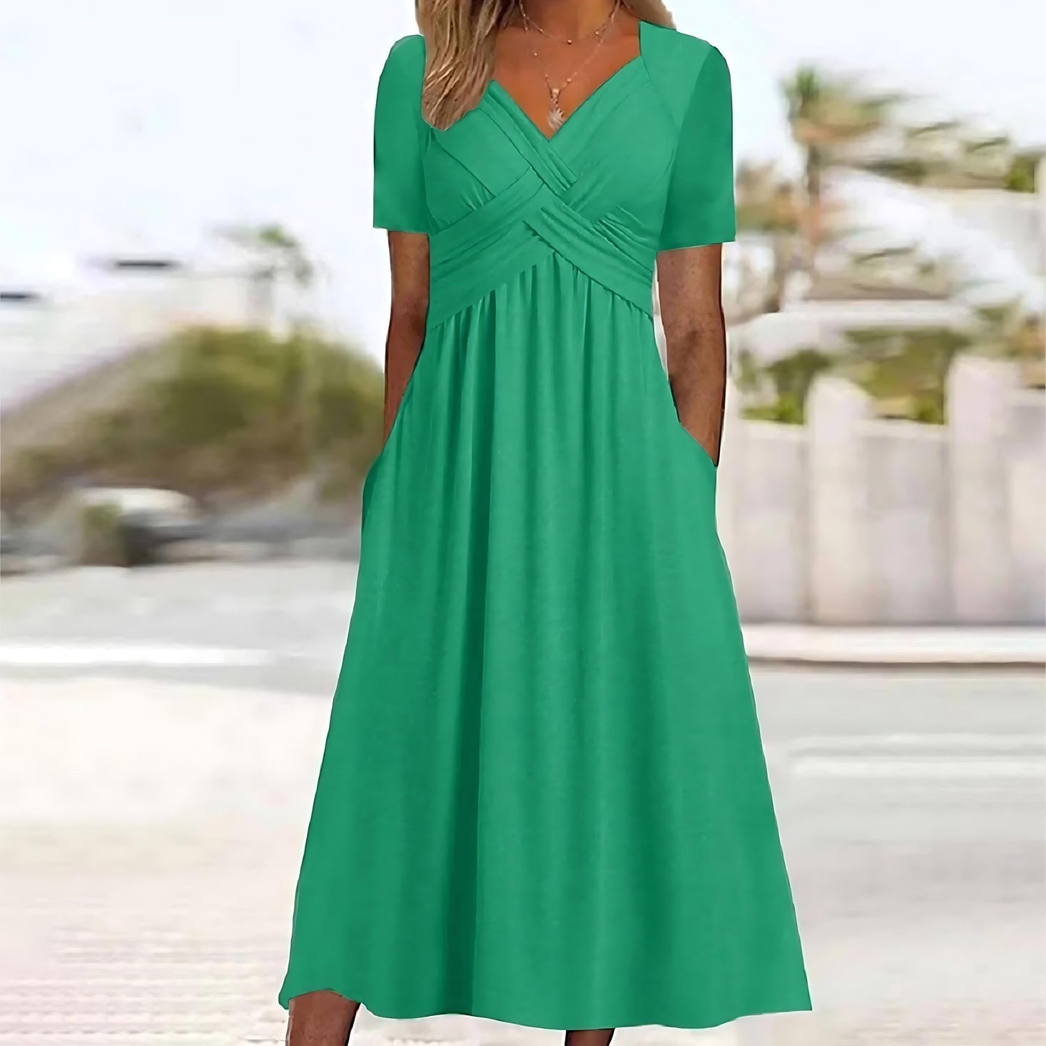 ISADORA | ELEGANT A-LINE MIDI DRESS - Bundle deal