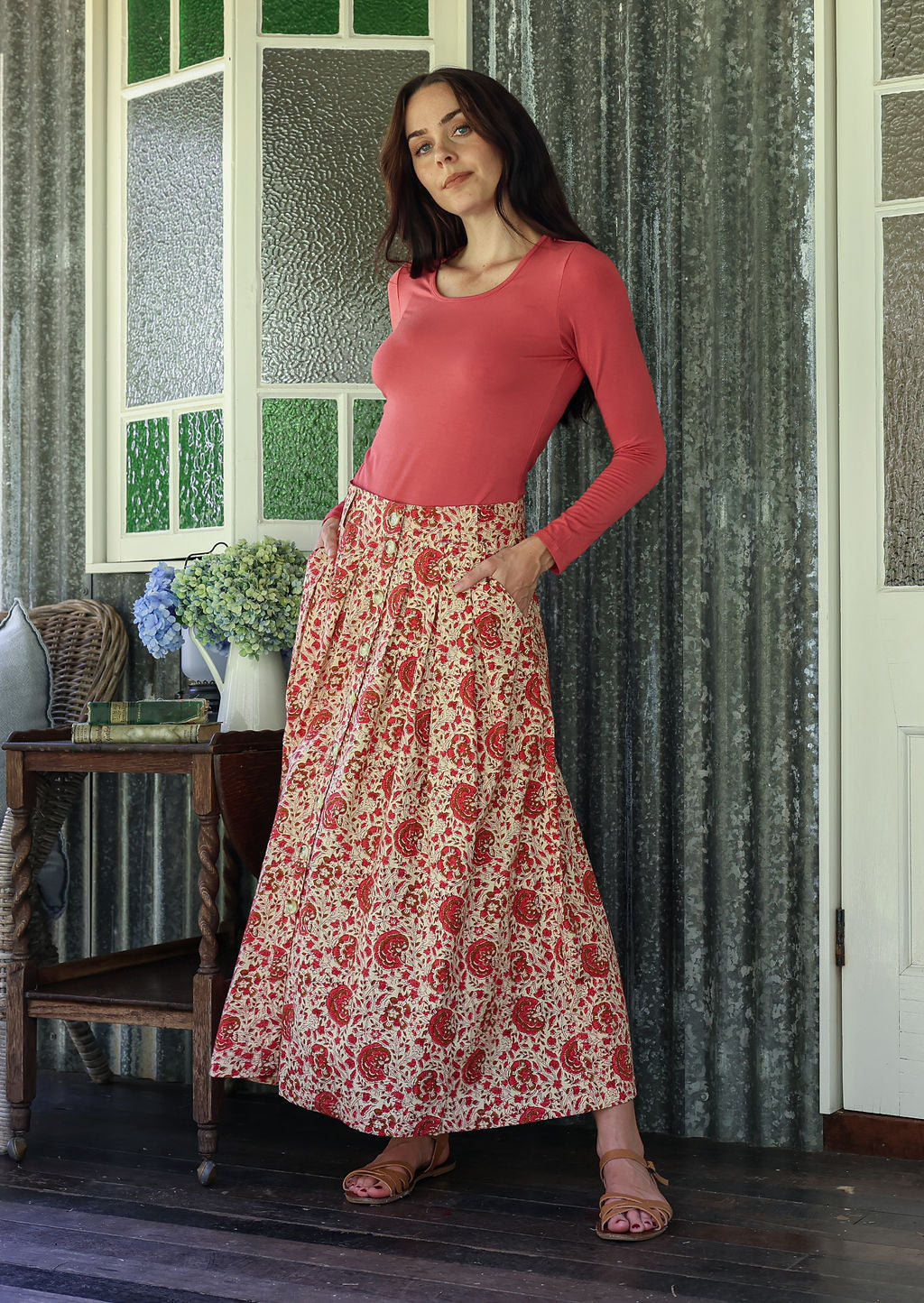 Cora Skirt Rose