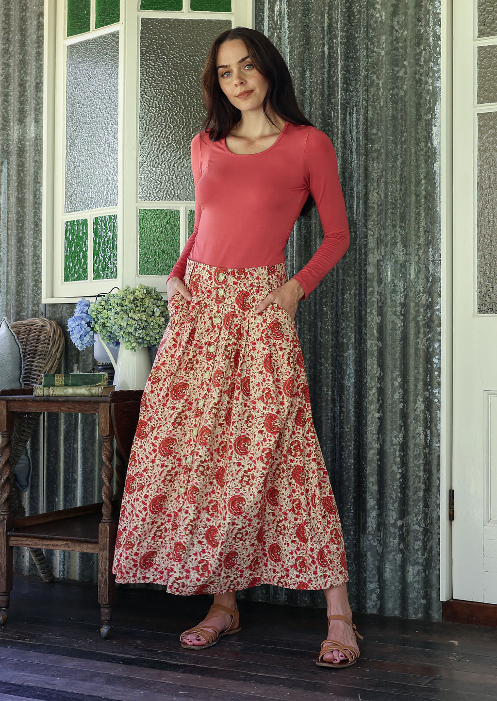 Cora Skirt Rose