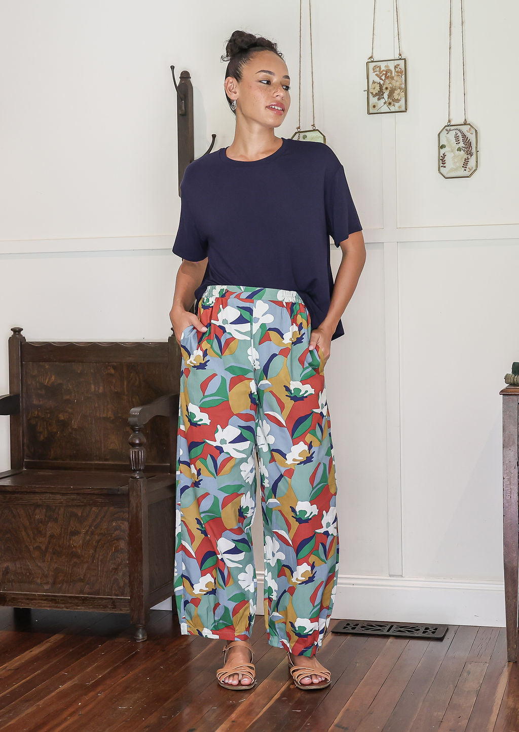 Greta Pants Tallow Wood