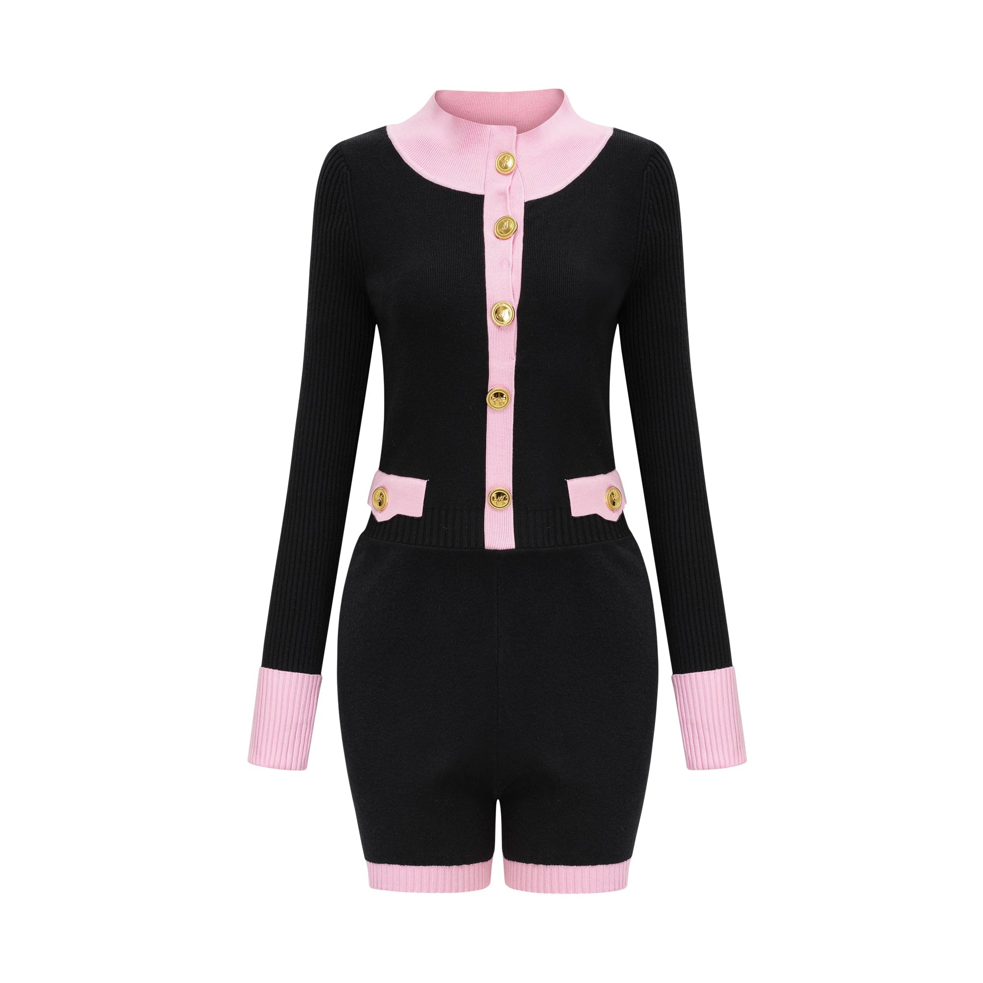 Ondinea black knitted bodysuit