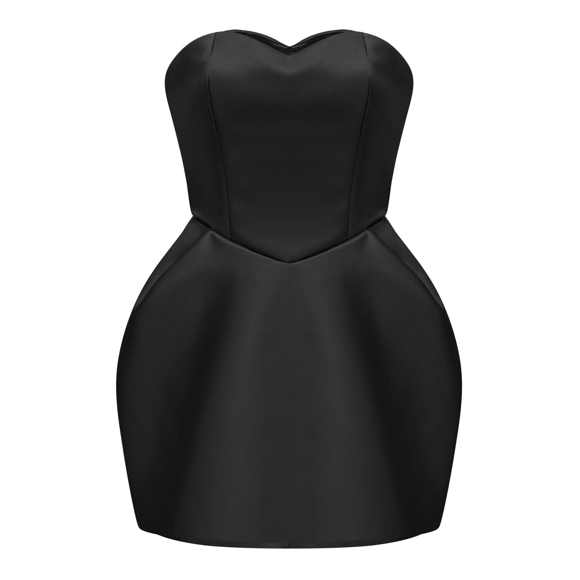 Laure Black Heart Off-shoulder Mini Dress