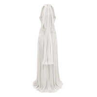 Uranie White Gathered Maxi Dress