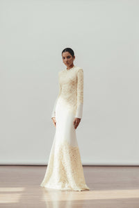 Mathilde White Embroidered Maxi Dress