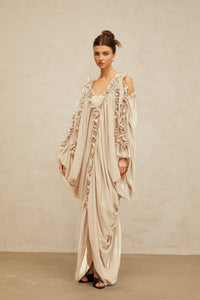 Aglaé ruffled-trim tulle maxi dress