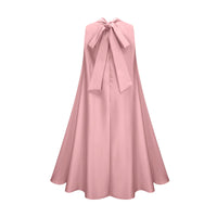 Émilie sleeveless floral-applique midi dress in Pink