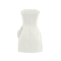 Lanetta bowknot asymmetrical dress