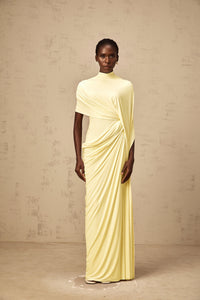 Fenella Asymmetrical Draped Cape & Dress Matching Set
