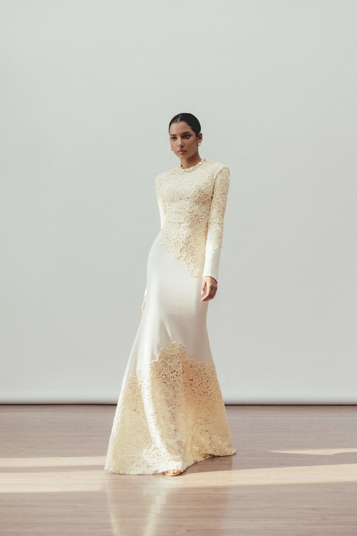 Mathilde White Embroidered Maxi Dress