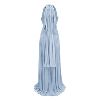 Uranie Blue Gathered Maxi Dress