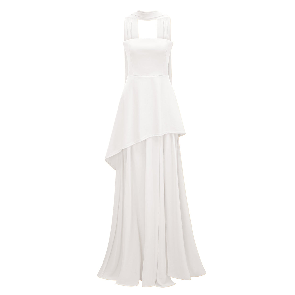 Solène Off-Shoulder Ruched Maxi Gown