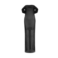 Lourdes rhinestone-embellished maxi dress