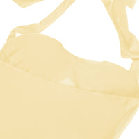 Amandine Yellow Halterneck Gathered Maxi Dress