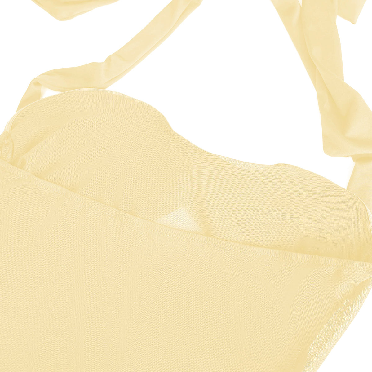 Amandine Yellow Halterneck Gathered Maxi Dress
