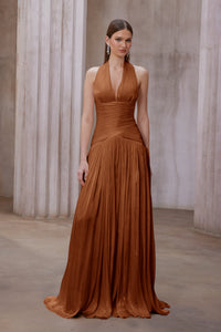 Uranie Gathered Maxi Dress