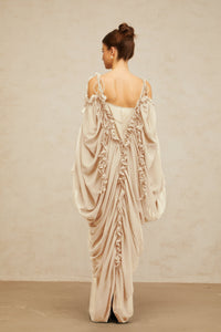 Aglaé ruffled-trim tulle maxi dress