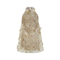 Liane embellished floral mini dress