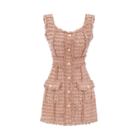 Liane tweed button-down fastening dress