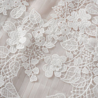 Annabelle Flower-appliqué Tulle Midi Dress