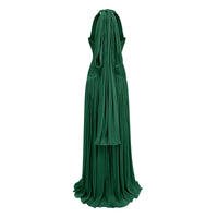 Uranie Emerald Green Gathered Maxi Dress