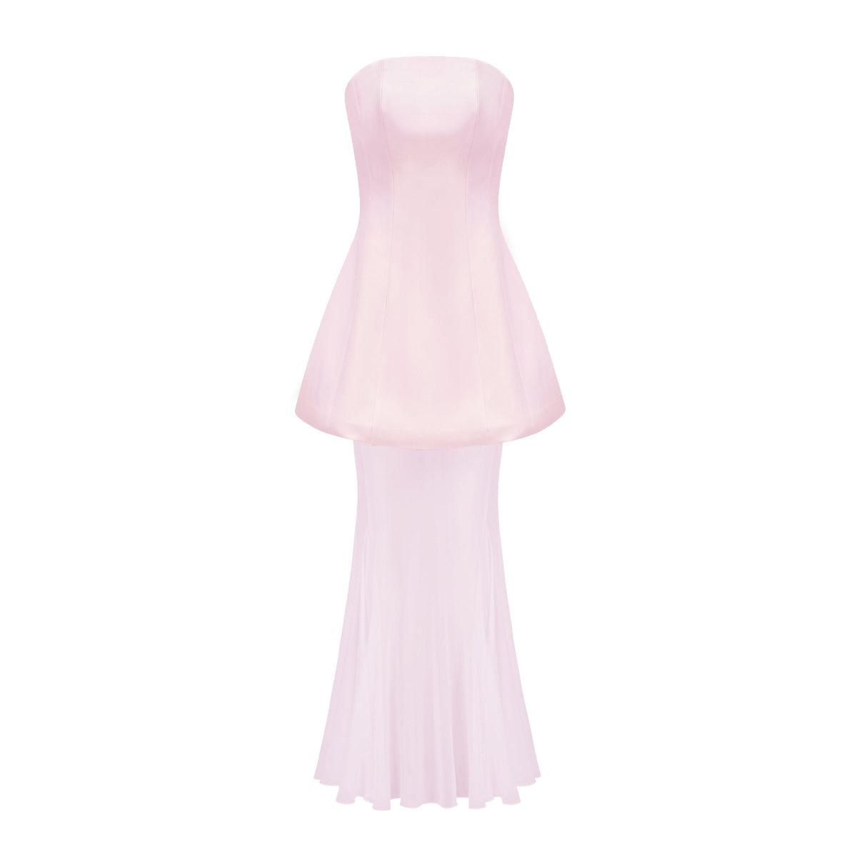 Mélanie Pink Corset Dress & Mesh Skirt Set