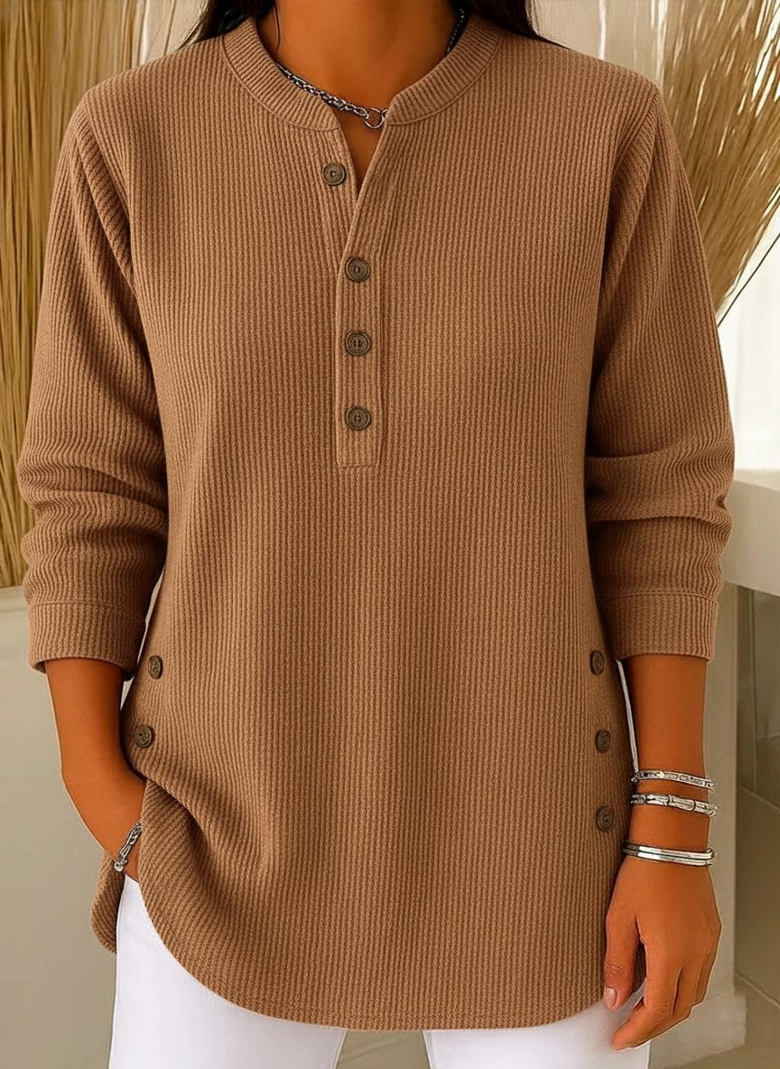 Women's Solid Color Crew Neck Pullover