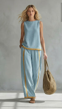 Leila | Elegant Cotton and Linen Set