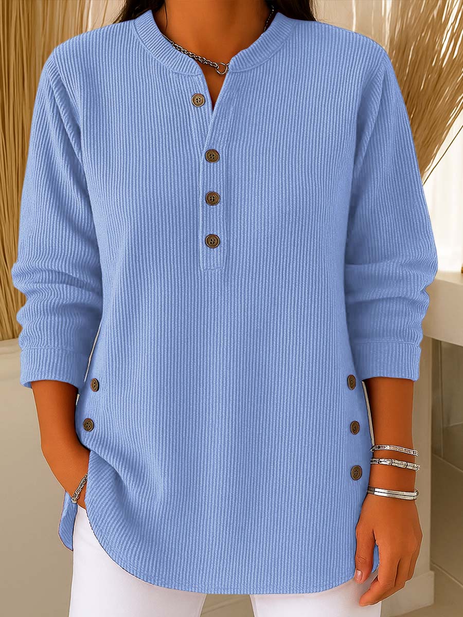 Women's Solid Color Crew Neck Pullover