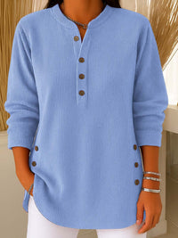 Women's Solid Color Crew Neck Pullover