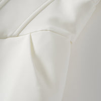 Inmaculada White Boned Bodice Mini Blazer Dress