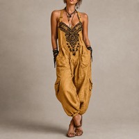 Astrid – Bohemian Embroidered Jumpsuit