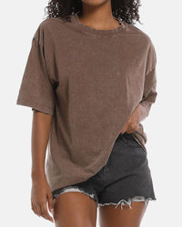 Oversized Acid Washed Cotton Vintage T-Shirts for Unisex