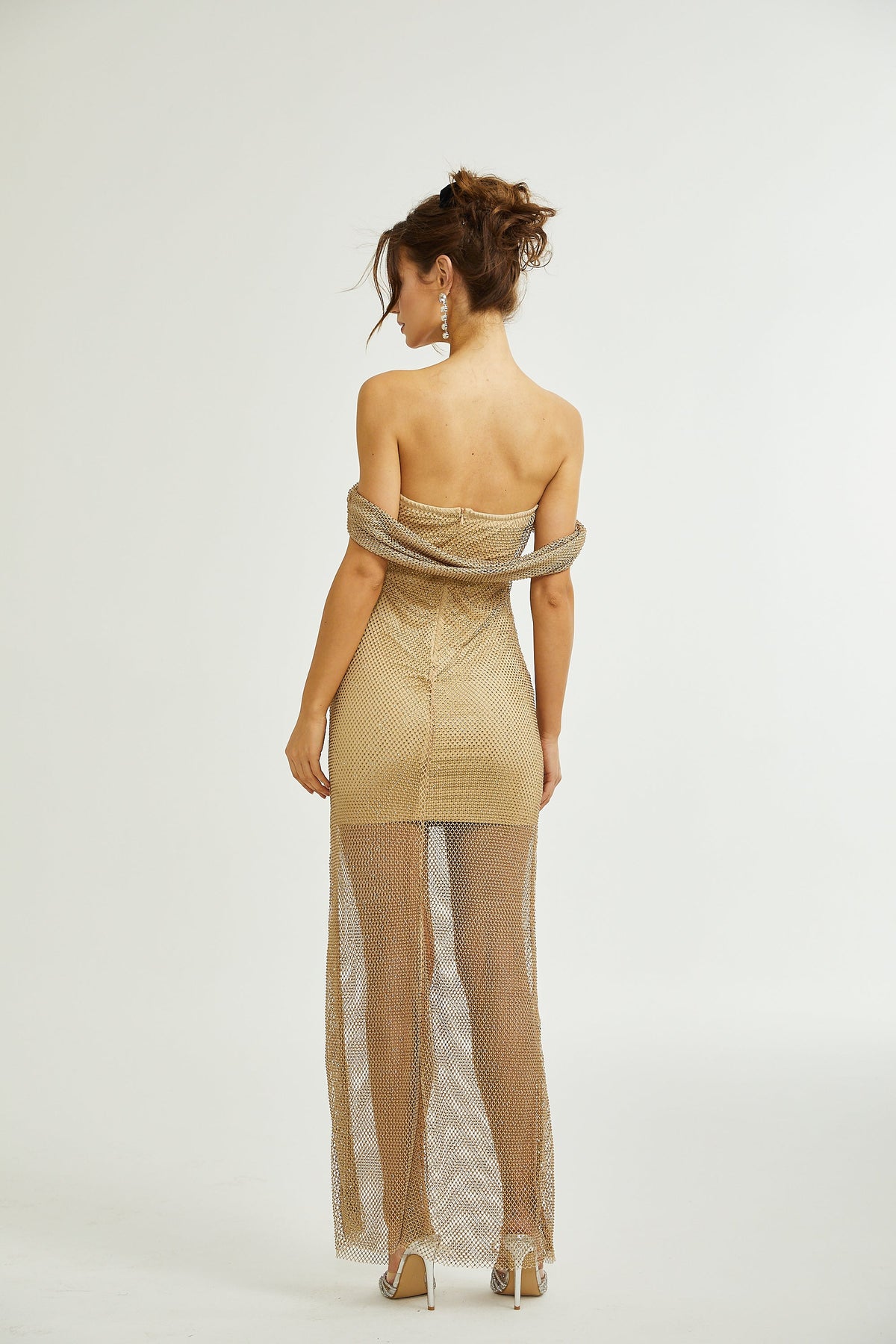 Lourdes rhinestone-embellished maxi dress