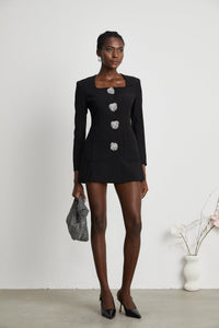 Fionnghuala Crystal Embellished Mini Dress