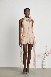 Eloisee Floral Asymmetrical Mini Dress