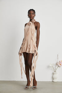 Eloisee Floral Asymmetrical Mini Dress
