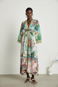 Cassandra graphic-print maxi dress