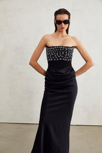 Aurore Crystal Embellished Maxi Dress