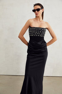Aurore Crystal Embellished Maxi Dress