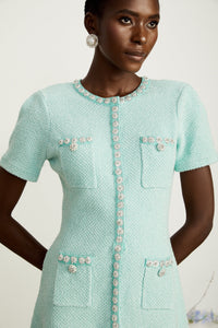 Jocelyne embellished flared mini dress
