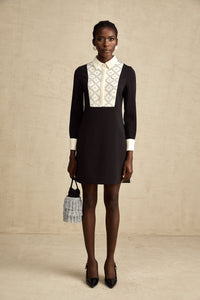 Esmée Two Tone Embellished Mini Dress