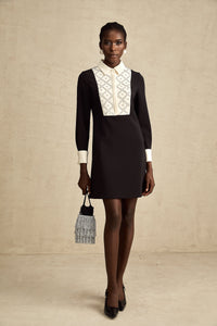 Esmée Two Tone Embellished Mini Dress