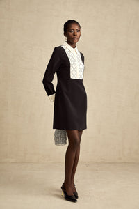 Esmée Two Tone Embellished Mini Dress