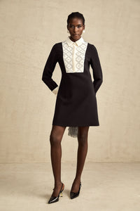 Esmée Two Tone Embellished Mini Dress