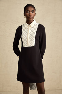 Esmée Two Tone Embellished Mini Dress