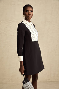 Esmée Two Tone Embellished Mini Dress