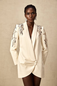 Éléna Embellished Sequined Blazer Dress